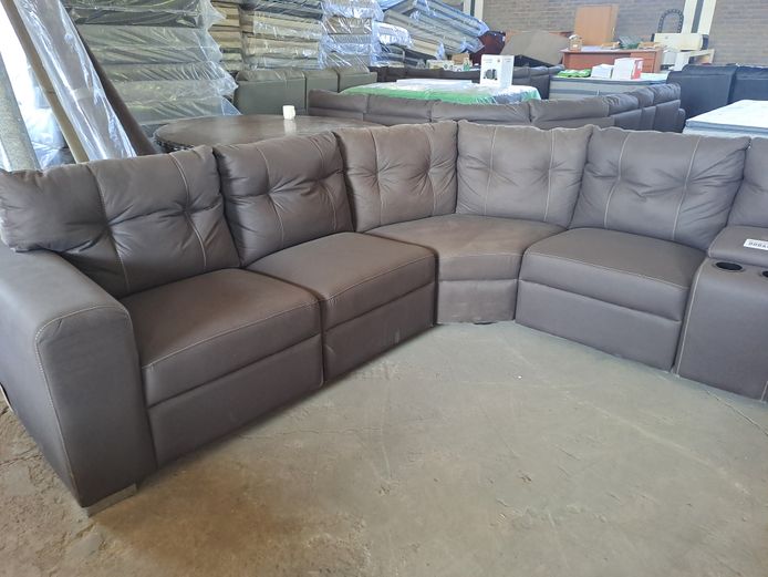 BROWN VIERA 6PC CORNER LOUNGE SUITE 