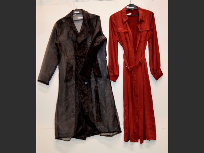FOREVER NEW DRESS [Size 8] & RAINBOW NATION SHEER COAT [Medium]