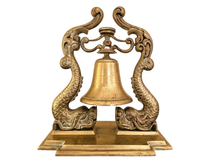 20th Century Dolphin Ship's Bell Cast Brass (11.5kg)