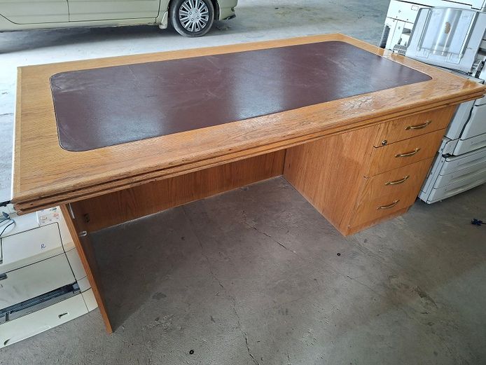 Large Victorian Oak Desk