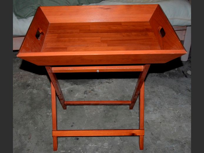 PINE BUTLER'S TRAY, 60 x 45 x 64cm