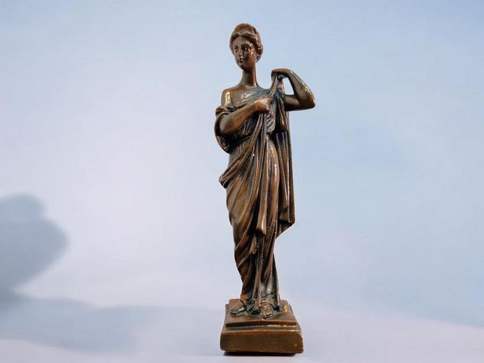 Ancient Roman Goddess Diana Copper Coated Statue