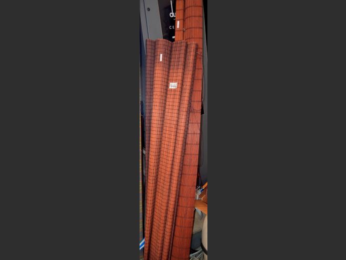 LOT OF 2: BAMBOO BLINDS, 1.8m & 2.1m