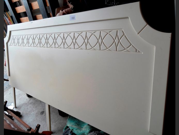 WHITE KING SIZE HEADBOARD