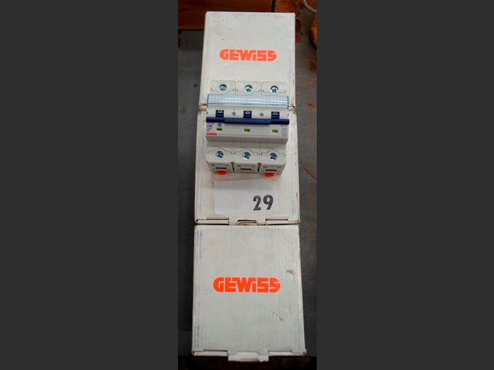 LOT OF 3: GEWISS 3-PHASE, 80A BREAKERS