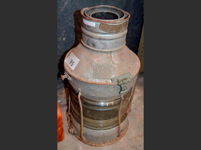 SEAHORSE VINTAGE GALVANISED SHIP'S LIGHT [In need of restoration]