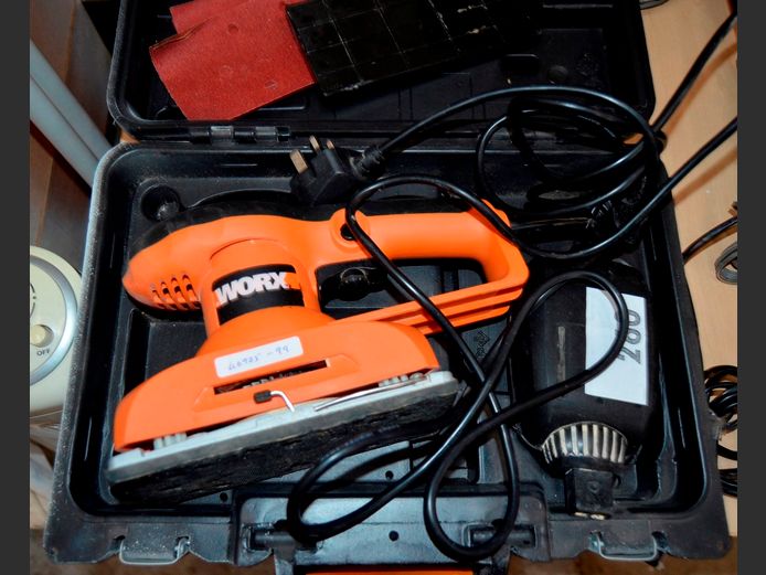 WORX SANDER IN CASE [UK Plug, Working]