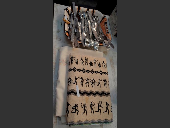 CUTLERY, TABLECLOTHS, etc
