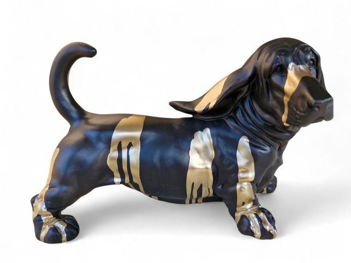 Basset Hound Dog Figurine