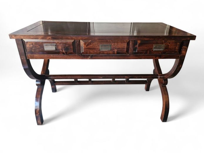 Vintage Roman End Campaign Desk 