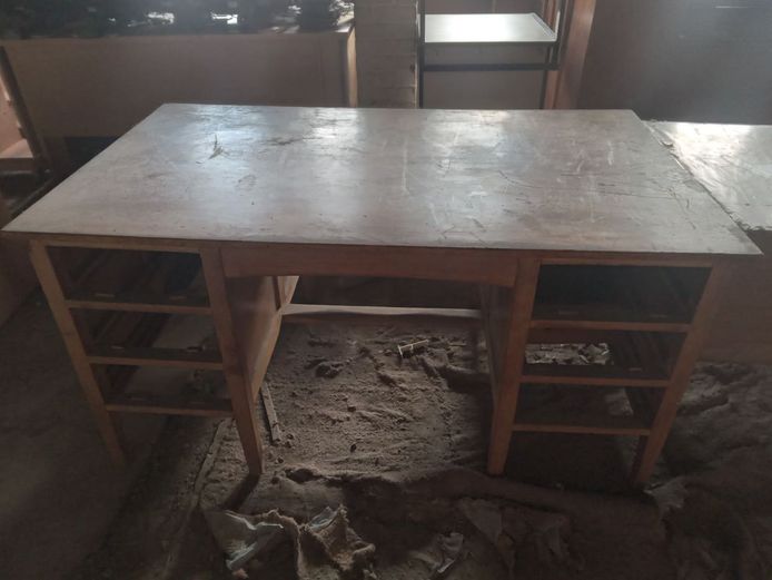 Wooden office desk
