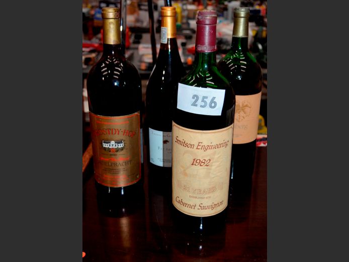 LOT OF 4 MAGNUMS: DROSTDYHOF ADELPRACHT, FAT BASTARD, etc [Condition of contents unknown]