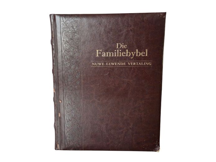 Large Format Afrikaans Family Bible with embossed Faux Leather Bound