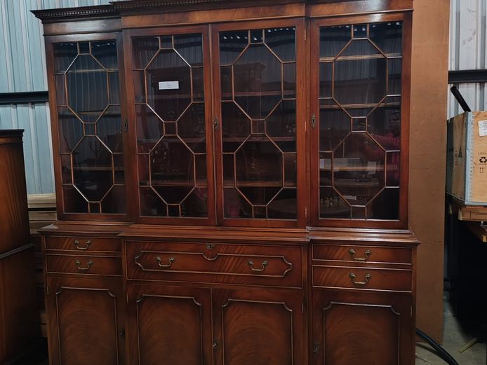 Four-Door Breakfront Secretaire Bookcase (STC)