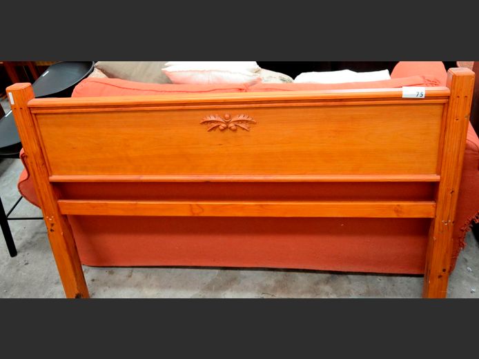 CHERRY WOOD DOUBLE HEADBOARD