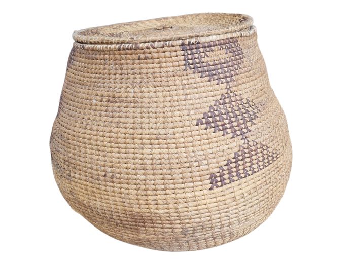 Handwoven Binga Nongo Basket with Lid