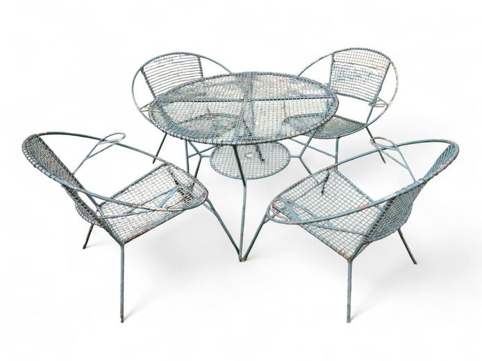 Vintage Mesh Wire Garden Set