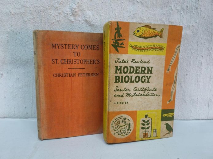 Vintage Hardcover Books: Modern Biology & Mystery Comes To St. Christopher’s