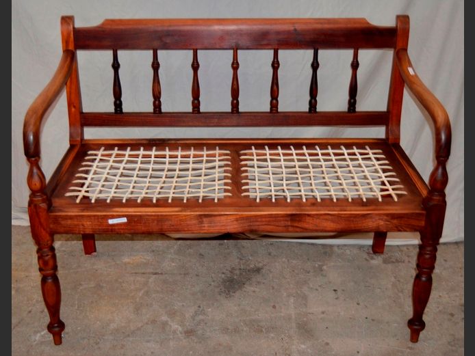BLACKWOOD 2-SEATER RIEMPIES BENCH