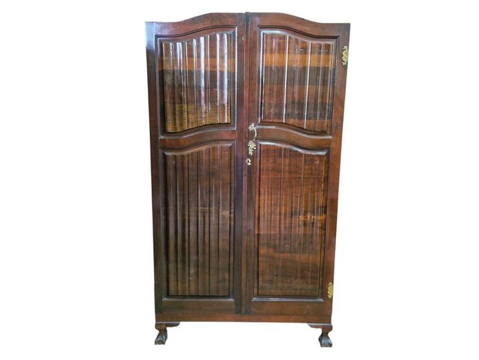 Double Door Imbuia Wood Ball & Claw Wardrobe