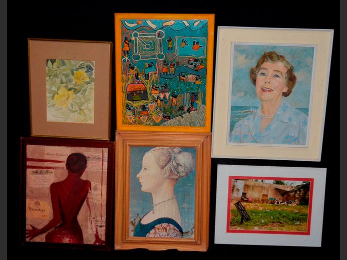 FRAMED PORTRAITS, AFRICAN ARTWORKS, etc
