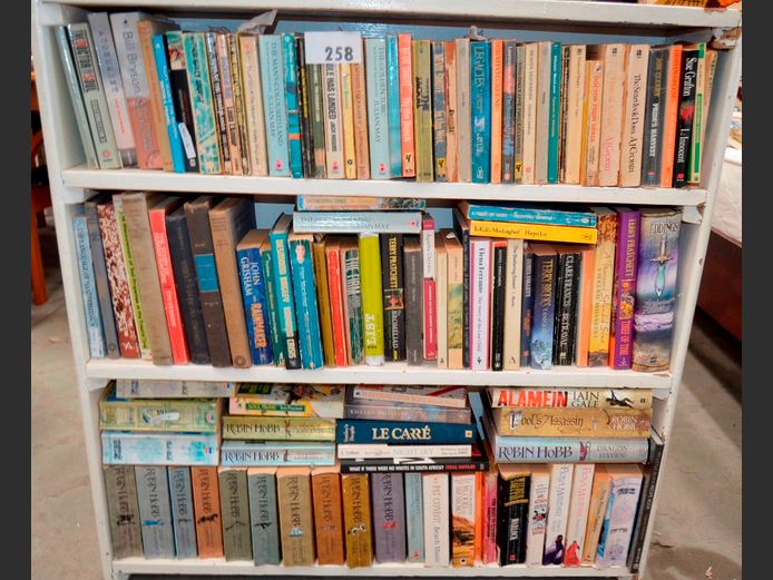 LOT ON 3 SHELVES: VARIOUS BOOKS