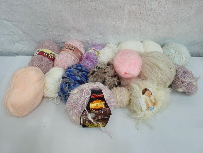 Mixed Yarn Balls Lot - Katia Boutique Novelty Eyelash Knitting