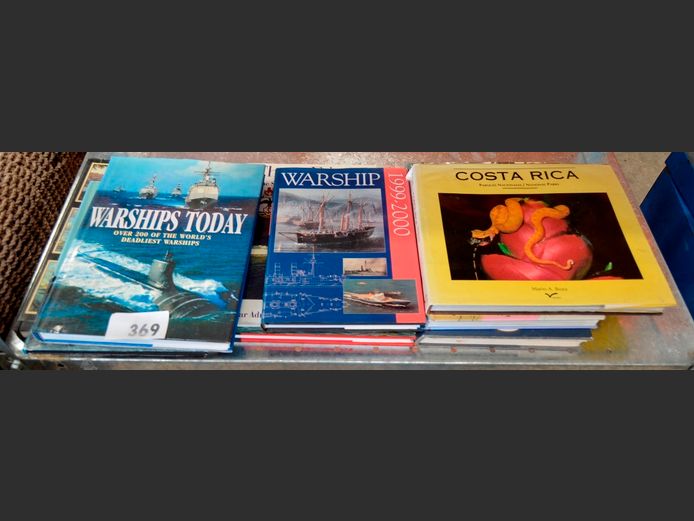 COLLECTION BOOKS: WAR SHIPS, ARTILLERY OF WORLD WAR II, ROYAL NAVY, etc