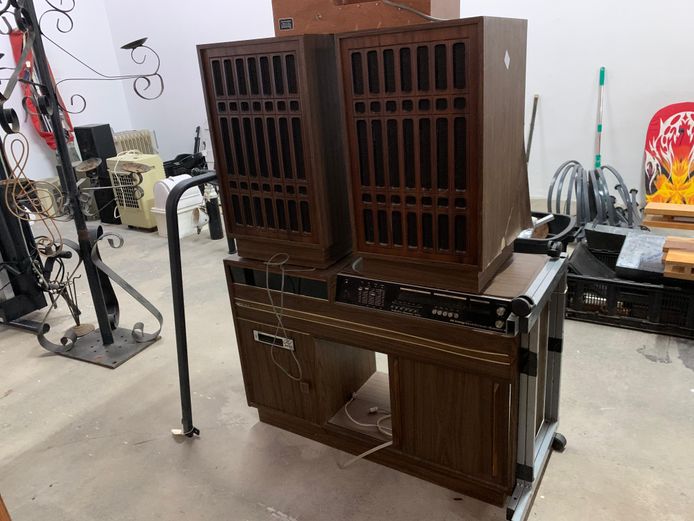 Vintage Console Stereo System 