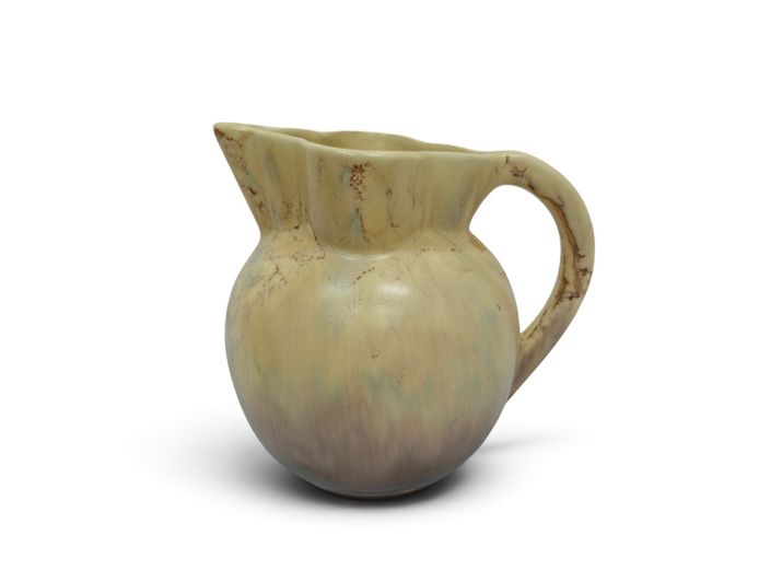 Vintage English Art Pottery Drip-Glaze Pitcher (No. 346)