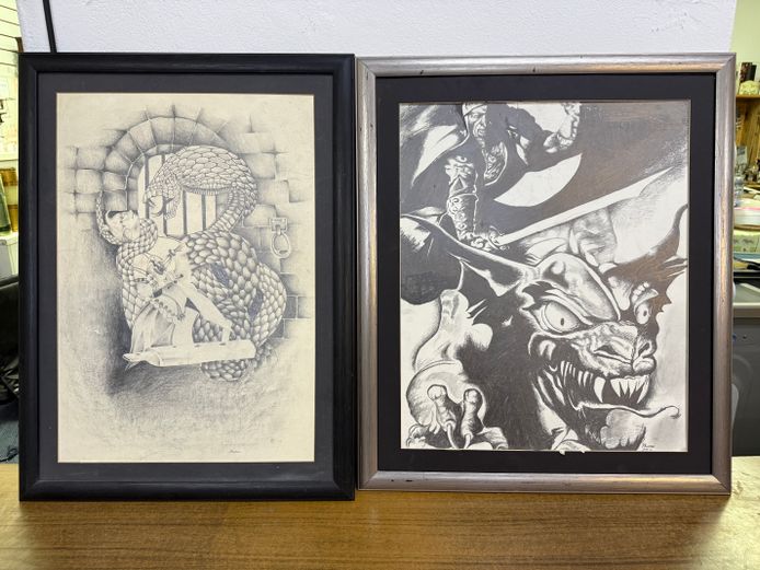 Set of Charcoal Drawings