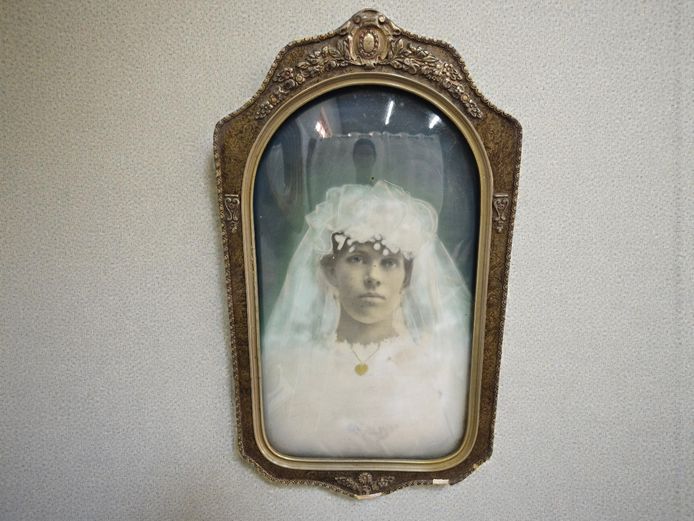 Antique Gilt Frame with Covex Glass