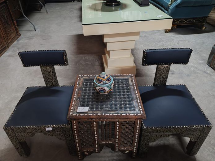 Moroccan Style Table & Chairs Set (STC)