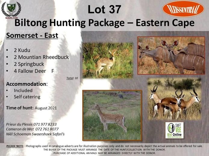 Biltong Hunting Package – Eastern Cape