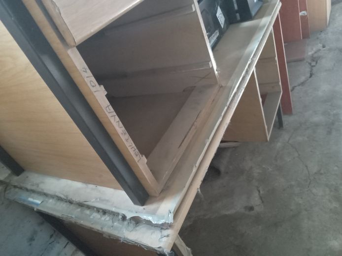 Hybrid office desk unit scrap
