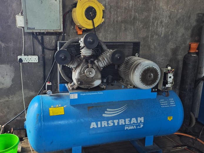 500Lt - Airstream Compresser - DUMA 10 bar, 11Kva