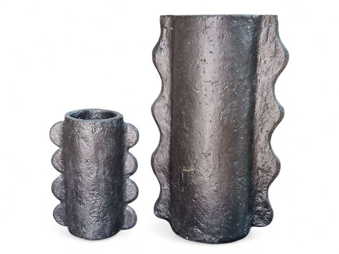 Modern Aesthetic Handcrafted Mude Vases 