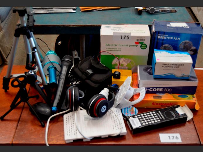 LOT: SMART WATCHES, DESKTOP FAN, TRIPOD, etc [Untested]