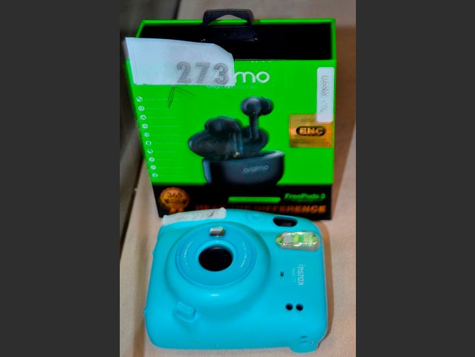 ORAIMO BLUETOOTH EARPHONES [Untested] & INSTAX MINI II [Untested, incomplete] [76,80]
