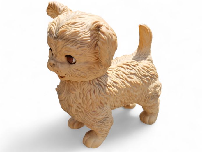 1960's Edward Mobley Squeaky Rubber Toy Dog