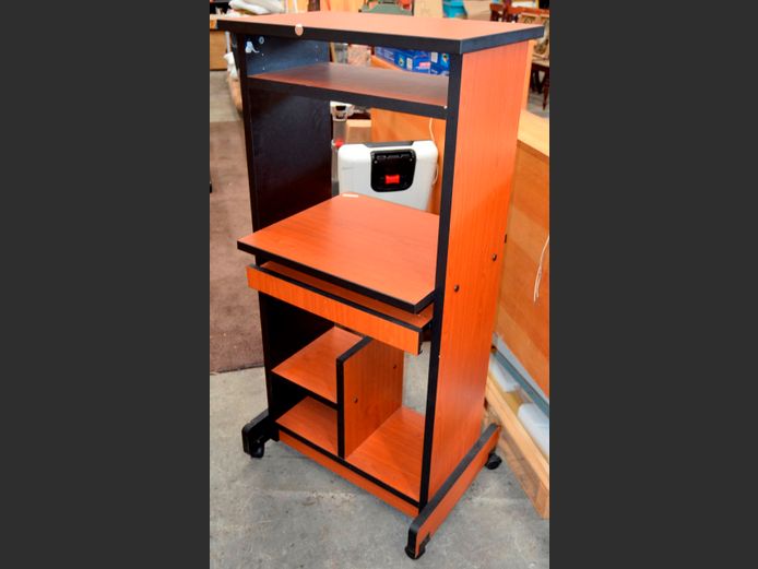 CHERRY FOIL COMPUTER DESK, 60 x 45 x 129cm