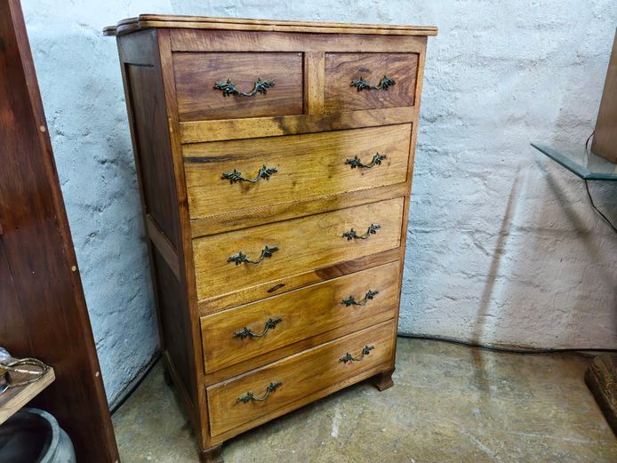 Vintage Oregon Wood Chest of Drawers