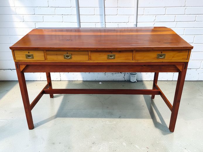 Antique Military Campaign Standing Desk