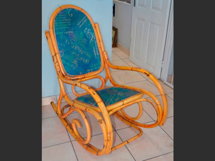 CANE ROCKING ARMCHAIR