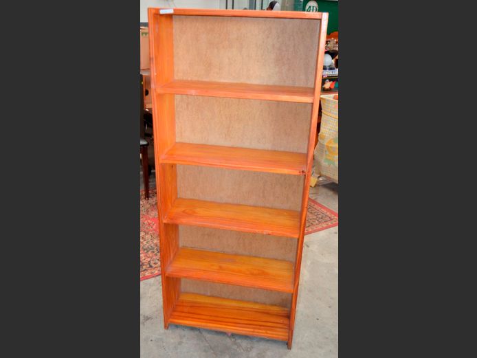 PINE 5-TIER BOOKSHELF, 60 x 23 x 140cm