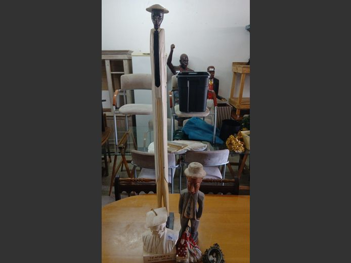 Wooden statues