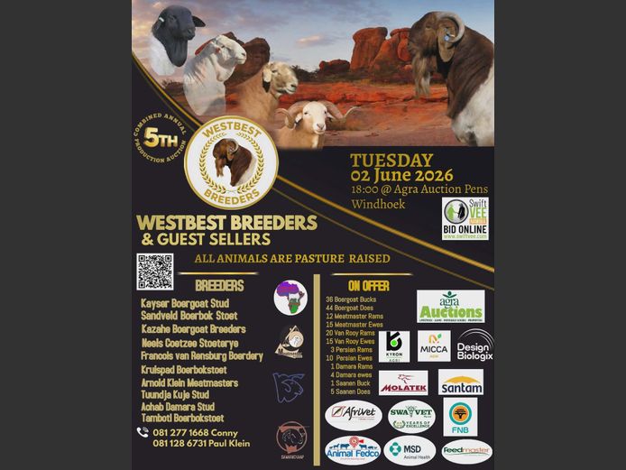 WESTBEST BREEDERS & GUEST SELLERS 5TH COMBINED ANNUAL AUCTION