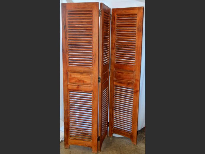 CORICRAFT TEAK ROOM DIVIDER, 135 x 183cm