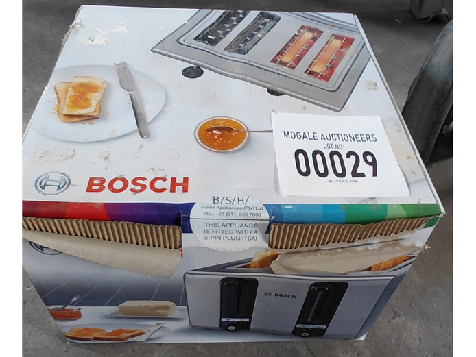 BOSCH 4SLICE TOASTER 