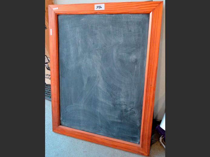 PINE FRAMED BLACKBOARD, 104 x 80cm